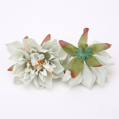 10/20 gab Dāliju ziedu galviņas Mākslīgais zieds mājas dekorēšanai Rudens ziedi Kāzu ballītes vainags Zīds Dāliju Amatniecība Viltus ziedi