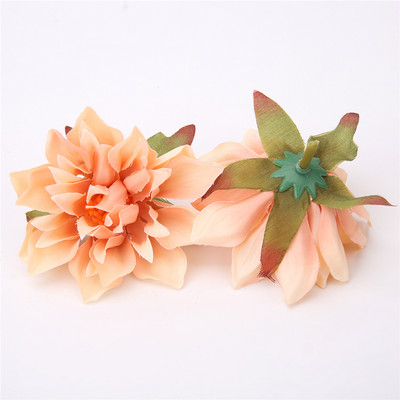 10/20 gab Dāliju ziedu galviņas Mākslīgais zieds mājas dekorēšanai Rudens ziedi Kāzu ballītes vainags Zīds Dāliju Amatniecība Viltus ziedi