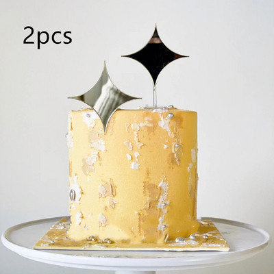 Új Csillag Hold Akril Boldog születésnapot torta rózsa arany esküvői party Cupcake topper dekoráció baba zuhany sütési kellékek