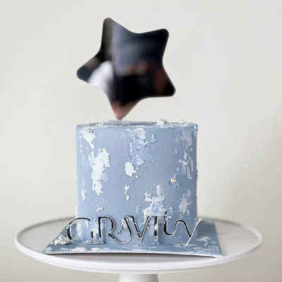 Új Csillag Hold Akril Boldog születésnapot torta rózsa arany esküvői party Cupcake topper dekoráció baba zuhany sütési kellékek