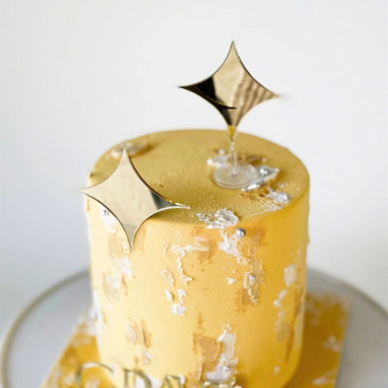 Új Csillag Hold Akril Boldog születésnapot torta rózsa arany esküvői party Cupcake topper dekoráció baba zuhany sütési kellékek