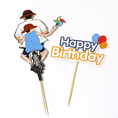 1 készlet 2020 Kártyakarakter alakja Apák napi tortalapát Anyák napi születésnapi torta ajándék dekoráció hálaadás Sütési dekoráció