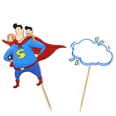 1 készlet 2020 Kártyakarakter alakja Apák napi tortalapát Anyák napi születésnapi torta ajándék dekoráció hálaadás Sütési dekoráció