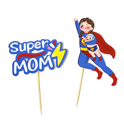 1 készlet 2020 Kártyakarakter alakja Apák napi tortalapát Anyák napi születésnapi torta ajándék dekoráció hálaadás Sütési dekoráció