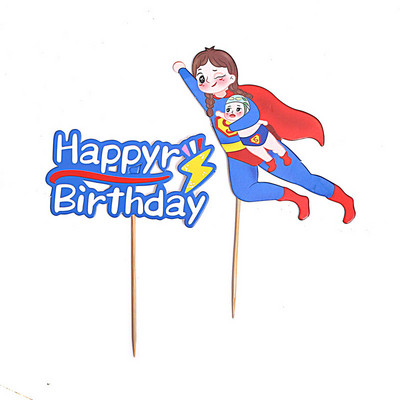 1 készlet 2020 Kártyakarakter alakja Apák napi tortalapát Anyák napi születésnapi torta ajándék dekoráció hálaadás Sütési dekoráció