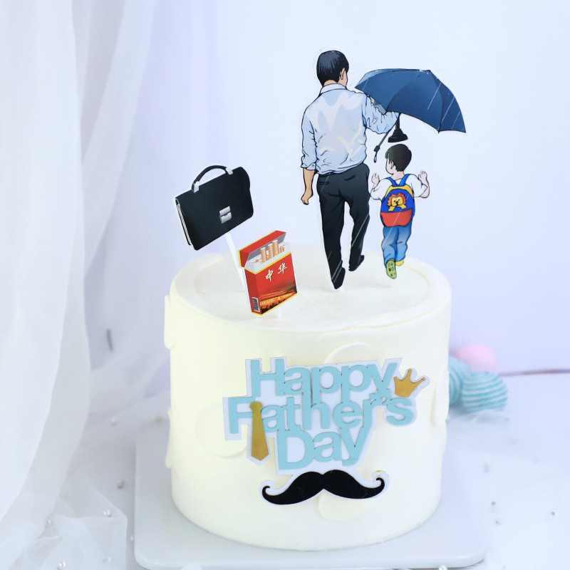 1 készlet 2020 Kártyakarakter alakja Apák napi tortalapát Anyák napi születésnapi torta ajándék dekoráció hálaadás Sütési dekoráció