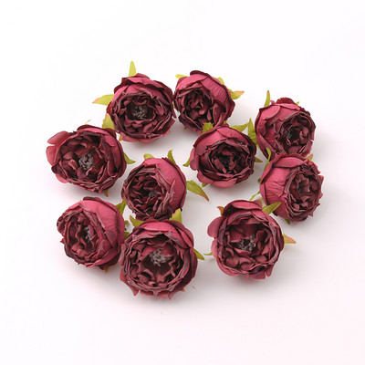 10gab 5cm eļļas glezna vintage roze mākslīgā zīda ziedu galviņas kāzu dekorēšana DIY vainags Scrapbooking amatniecība viltoti ziedi