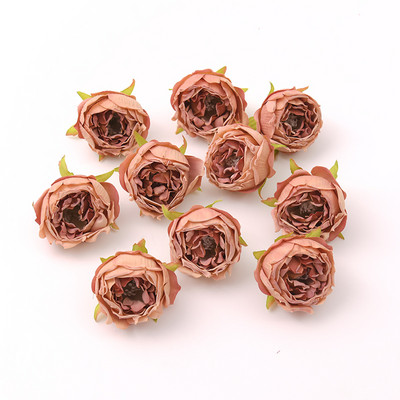 10gab 5cm eļļas glezna vintage roze mākslīgā zīda ziedu galviņas kāzu dekorēšana DIY vainags Scrapbooking amatniecība viltoti ziedi