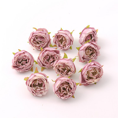 10gab 5cm eļļas glezna vintage roze mākslīgā zīda ziedu galviņas kāzu dekorēšana DIY vainags Scrapbooking amatniecība viltoti ziedi