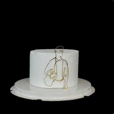 Jauns minimālistisks daudz laimes dzimšanas dienas kūkas virsma, melns abstrakts sejas akrila kūku topers dekors ģimenes ballīšu cepšanai