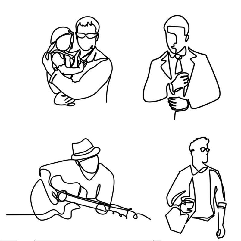 Jauns minimālistisks daudz laimes dzimšanas dienas kūkas virsma, melns abstrakts sejas akrila kūku topers dekors ģimenes ballīšu cepšanai