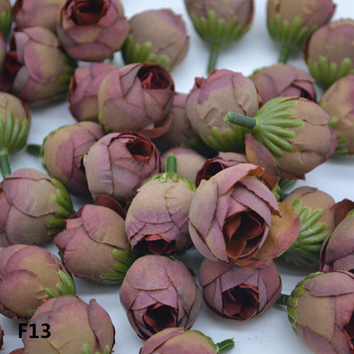 20/30gab. 2cm mākslīgais rožu pumpurs, mazs zīda zieds, tējas pumpuriņš kāzu mājas ballītes dekorēšanai, DIY vainags.