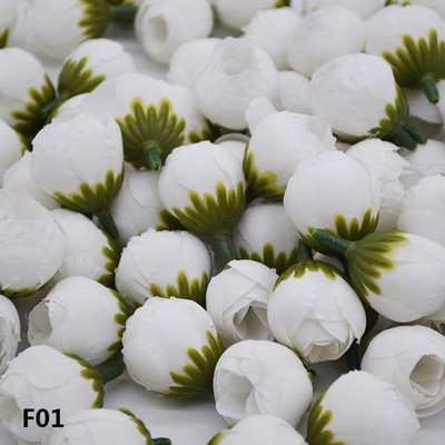 20/30gab. 2cm mākslīgais rožu pumpurs, mazs zīda zieds, tējas pumpuriņš kāzu mājas ballītes dekorēšanai, DIY vainags.