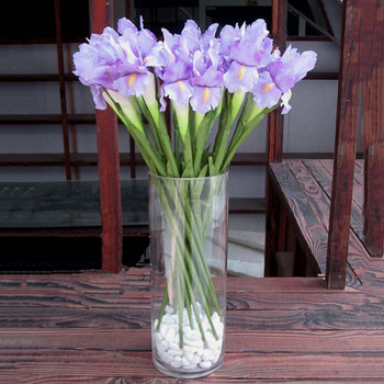 Ανοιξιάτικο ντεκόρ γάμου Τεχνητό λουλούδι ίριδας Διακόσμηση τραπεζιού σπιτιού Flores Silk Fake Flower Party Supplies