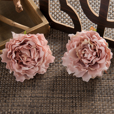 10 db Művirág Otthoni karácsonyi dekoráció otthoni selyem bazsarózsa hamis növény barkácsolás Scrapbooking kültéri esküvői dekoráció