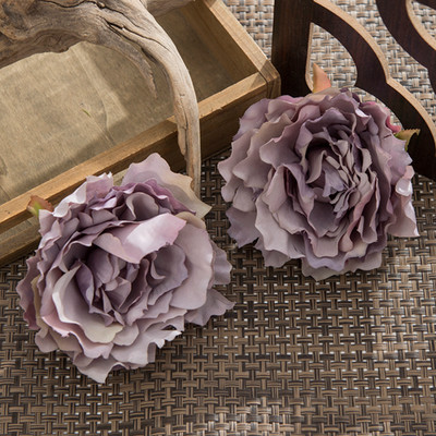 10 db Művirág Otthoni karácsonyi dekoráció otthoni selyem bazsarózsa hamis növény barkácsolás Scrapbooking kültéri esküvői dekoráció