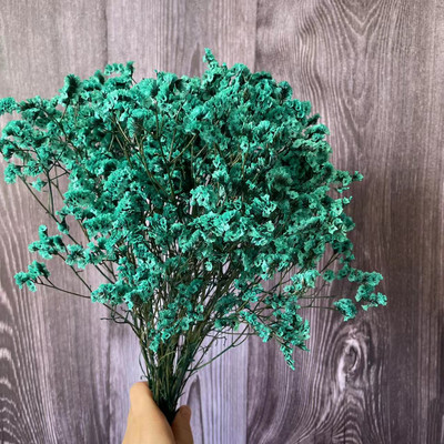 35~42CM/Aproximativ 35g Buchet de flori de iarbă de cristal conservată, naturală, uscată, flori pentru totdeauna uita-mă, iarbă iubitoare pentru decorarea interioară