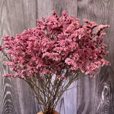 35~42CM/Aproximativ 35g Buchet de flori de iarbă de cristal conservată, naturală, uscată, flori pentru totdeauna uita-mă, iarbă iubitoare pentru decorarea interioară