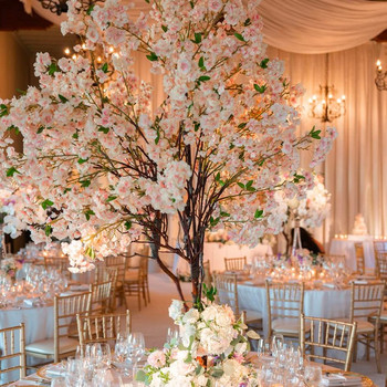 180 εκ. Τεχνητά λουλούδια Cherry Blossom Sakura Garland Γαμήλια Αψίδα Φόντο Κήπος Διακόσμηση πάρτι σπιτιού Μετάξι ψεύτικα φυτά Αμπέλου