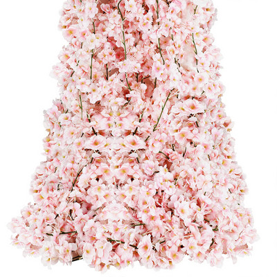 180 см изкуствени цветя черешов цвят сакура гирлянда сватбена арка градински фон декорация на домашно парти коприна фалшиви растения лоза