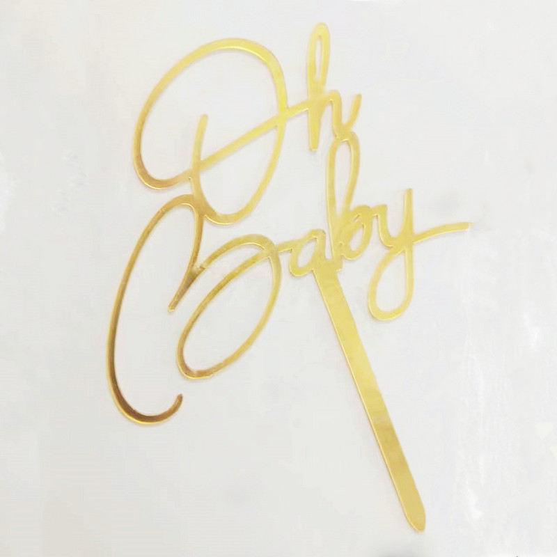 Χαριτωμένο κορίτσι κουνέλι αγόρι για κέικ Toppers Σημαίες Παιδιά Χρόνια Πολλά Ροζ μπλε χρυσό Cupcake Topper Γάμος Νύφη Πάρτι Baby Shower Decor