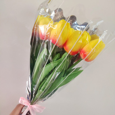10 tk silikoonist tulbi kunstlillede kimp pulmakaunistus Koduaia sisekujundus Real Touch Tulbid Flore võltslilled