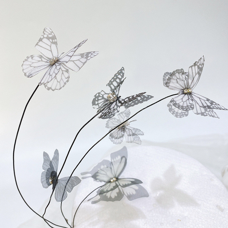 Νέα 3D ροζ πεταλούδα γενεθλίων Cake Toppers Happy Birthday Γαμήλιο πάρτι Cupcake Toppers για τούρτα Baby Shower Διακοσμητικό επιδόρπιο