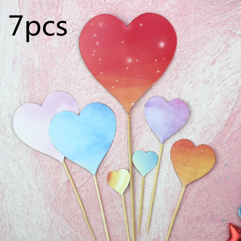 1 set/I love mom Cake Topper Hârtie cu sclipici Cupcake Topper Steaguri pentru Ziua Mamei Ziua Nașterii Baby Shower Decoratiuni pentru Tort