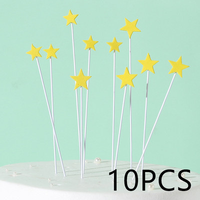 1 szett színes betűs boldog születésnapi tortafedő arany kis csillag barkácsolás party ajándék cupcake topper babazuhany desszert dekorációhoz