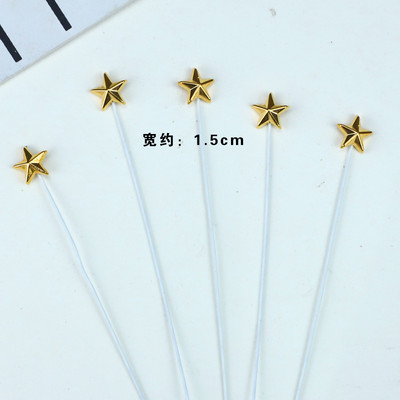 1 szett színes betűs boldog születésnapi tortafedő arany kis csillag barkácsolás party ajándék cupcake topper babazuhany desszert dekorációhoz