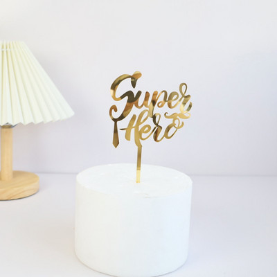 Design simplu Tăta Topper pentru tort de aniversare, auriu, negru, acrilic, pentru petrecerea de Ziua Tatălui, pentru tort, decorare pentru desert, cadou de vacanță