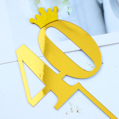 ins Arany szám Boldog születésnapot tortafedő fekete akril esküvői tortafedő díszíti gyerekeknek születésnapi parti ünnepi torta kellékek