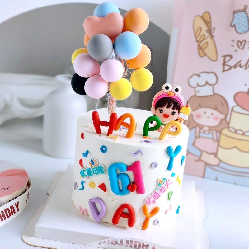 1 szett levél Boldog születésnapot tortafesték színes puha ragasztóval születésnapi barkácsolás ajándék tortalappal babazuhany desszert díszítéshez