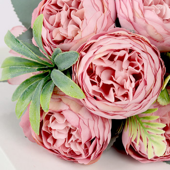 30cm Rose Silk Peony Τεχνητό λουλούδι Pink DIY Σπίτι Σαλόνι Κήπος Διακόσμηση γάμου Ψεύτικα λουλούδια για βάζο Φτηνή ανθοδέσμη