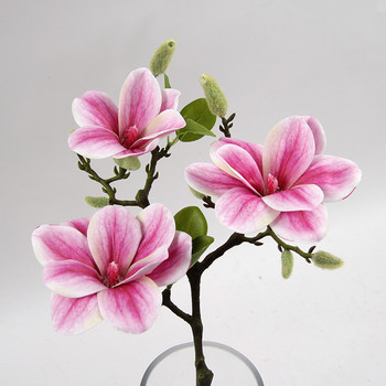 3Heads Ανοιχτό κλαδί λουλουδιών Magnolia τεχνητά λουλούδια για λευκή διακόσμηση γάμου διακόσμηση τραπεζιού flores artificiales