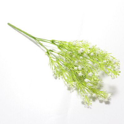 1 csokor Hamis kis virágok fejek DIY Gypsophila szimuláció mesterséges hamis virág Baba lehelet esküvői otthoni dekoráció