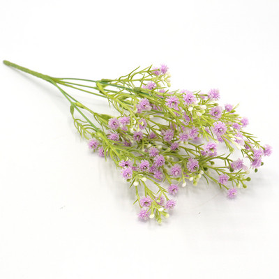 1 csokor Hamis kis virágok fejek DIY Gypsophila szimuláció mesterséges hamis virág Baba lehelet esküvői otthoni dekoráció