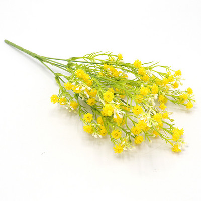 1 csokor Hamis kis virágok fejek DIY Gypsophila szimuláció mesterséges hamis virág Baba lehelet esküvői otthoni dekoráció