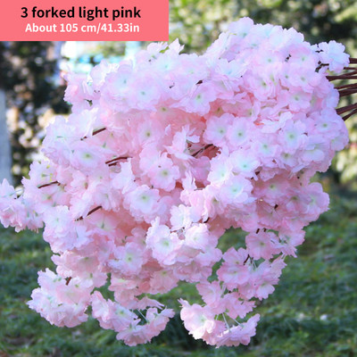 80cm Cherry Tree Artificial Pollen Κόκκινο Μεταξωτό Στολισμός Γάμου Κλαδί κερασιάς Διακόσμηση σπιτιού Αψίδα γάμου