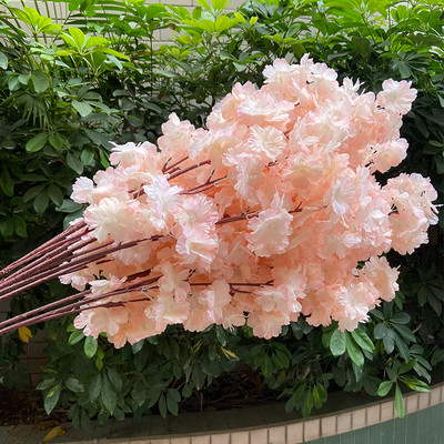 80cm Cherry Tree Artificial Pollen Κόκκινο Μεταξωτό Στολισμός Γάμου Κλαδί κερασιάς Διακόσμηση σπιτιού Αψίδα γάμου