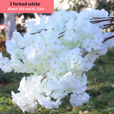 80cm Cherry Tree Artificial Pollen Κόκκινο Μεταξωτό Στολισμός Γάμου Κλαδί κερασιάς Διακόσμηση σπιτιού Αψίδα γάμου