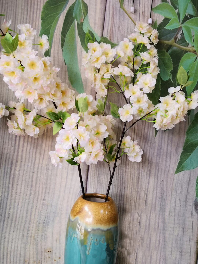 80cm Cherry Tree Artificial Pollen Κόκκινο Μεταξωτό Στολισμός Γάμου Κλαδί κερασιάς Διακόσμηση σπιτιού Αψίδα γάμου