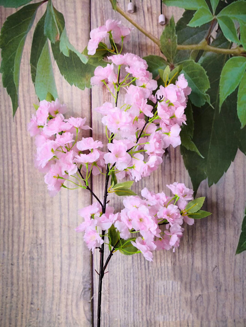 80cm Cherry Tree Artificial Pollen Κόκκινο Μεταξωτό Στολισμός Γάμου Κλαδί κερασιάς Διακόσμηση σπιτιού Αψίδα γάμου