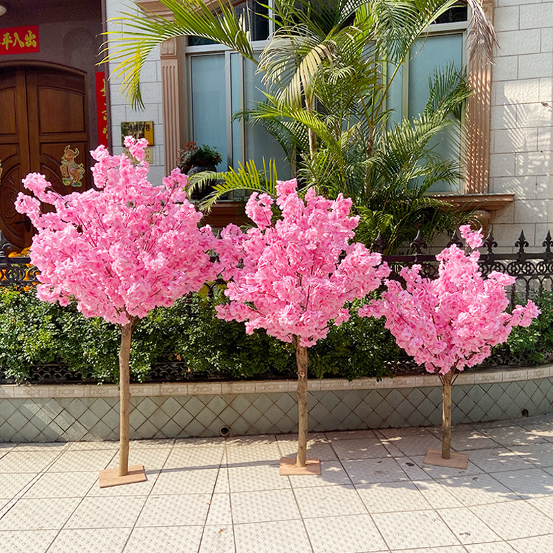 80cm Cherry Tree Artificial Pollen Κόκκινο Μεταξωτό Στολισμός Γάμου Κλαδί κερασιάς Διακόσμηση σπιτιού Αψίδα γάμου