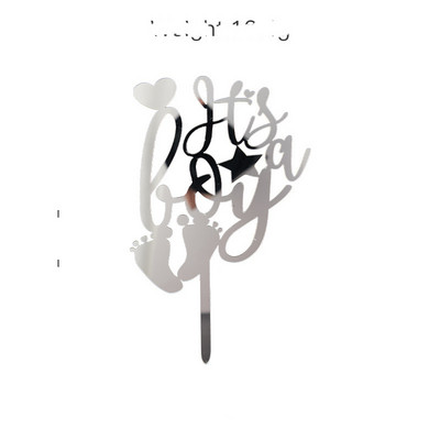 Daudz laimes dzimšanas dienā kūkas virsma Akrila "Ak, mazulīte" zēns, meitene, kūciņa cepure Kāzu ballītes dekorēšana bērnu dušai Kūkas cepšanas piederumi