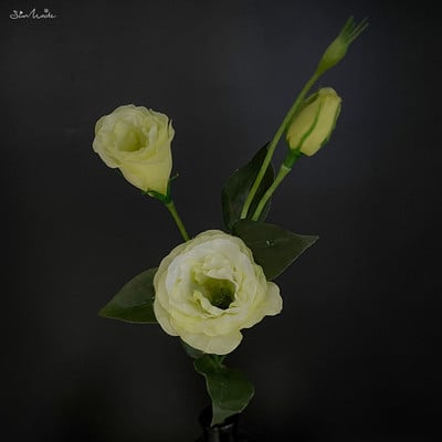 SunMade Lisianthus siidist kunstlill Kodu Pulmakaunistus Lilleseade Aksessuaarid Flores Artificales Lilla Flore