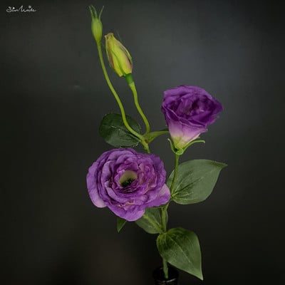 SunMade Lisianthus siidist kunstlill Kodu Pulmakaunistus Lilleseade Aksessuaarid Flores Artificales Lilla Flore