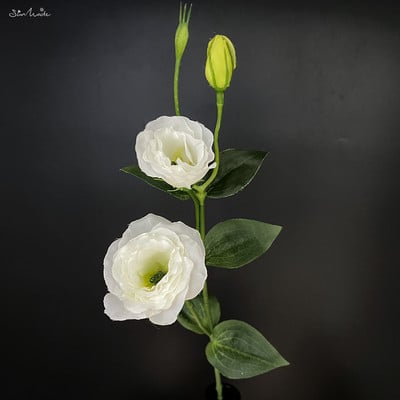 SunMade Lisianthus siidist kunstlill Kodu Pulmakaunistus Lilleseade Aksessuaarid Flores Artificales Lilla Flore