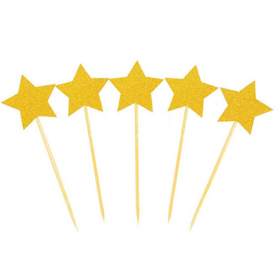 10 τμχ/ παρτίδα Princess Crown Gold Giltter Τούρτα 1ου Γενέθλια Διακόσμηση για Παιδιά Αγόρι Κοριτσάκι Διακόσμηση για πάρτι Cupcake