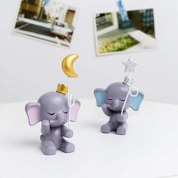 Στολίδι για τούρτα με άγαλμα αστέρι ελέφαντα που μαγνητίζει το βλέμμα Ρητίνη για το σπίτι Κουζίνα DIY Δημιουργική διακόσμηση επιδόρπιου